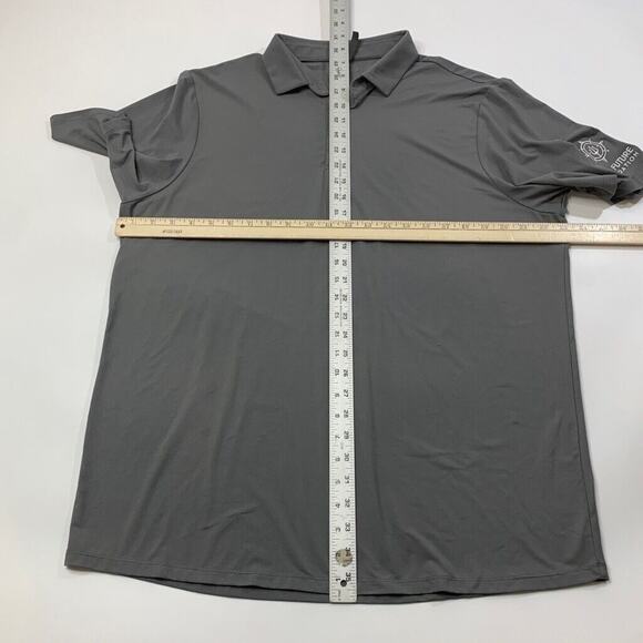 Asher Polo Shirt Men XL Extra Large Graphite Stretch Golf Seal Future Foundation - Picture 6 of 9